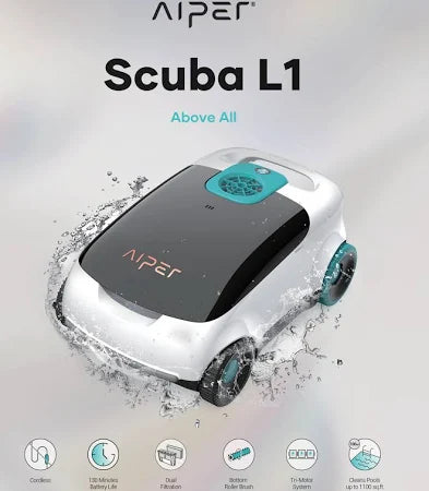 Aiper Scuba L1 Cordless Robotic Pool Cleaner free post