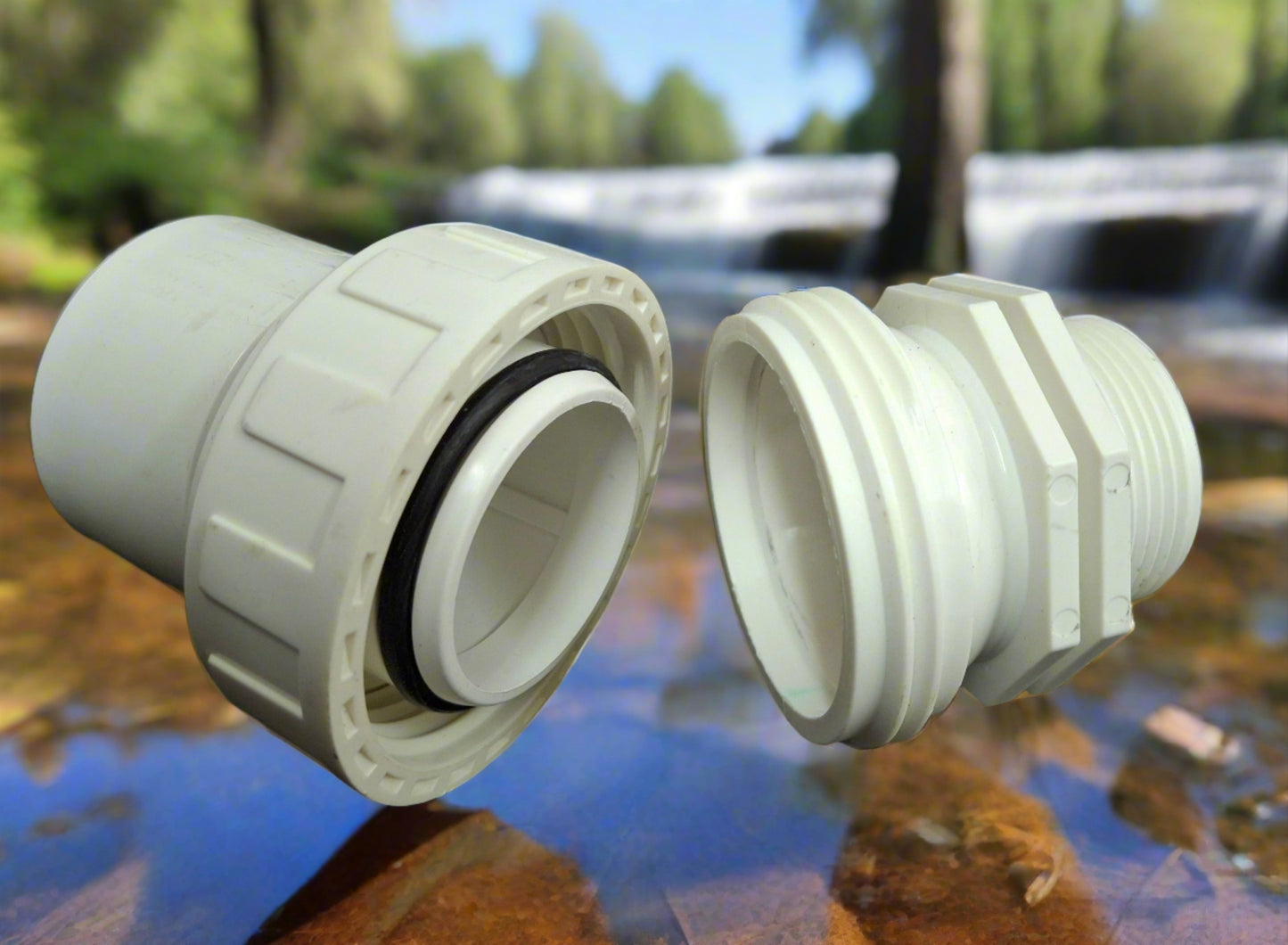 Filter Pipe Barrel Union 40mm Davey Crystal Clear FREE POST