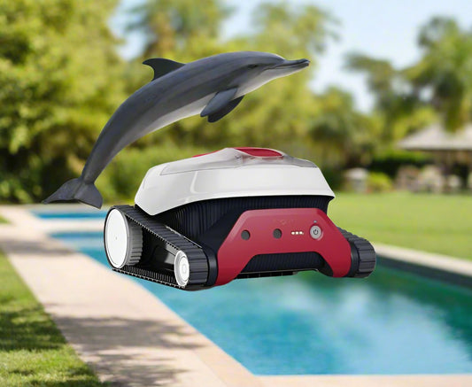 Dolphin Liberty 400 Cordless Robotic Cleaner Red & White